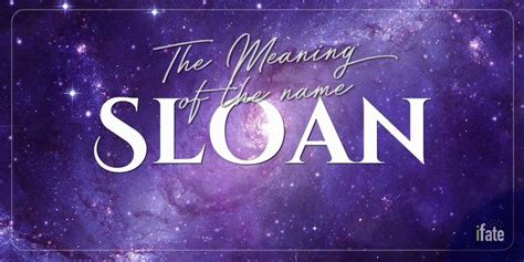 what does sloan mean.